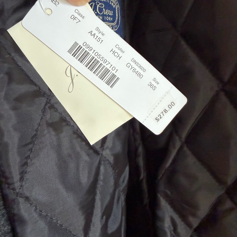 J. Crew Charcoal Trench Coat - Picture 4 of 9